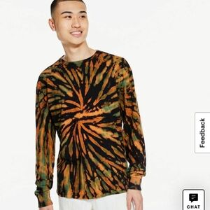 Men's Tie-Dye Long Sleeve Shirt Aeropostale Size Largw